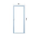 Ver imagem 4 de Porta 1 Folha Vidro Temperado 6cm 90x215cm Fábrica do Alumínio