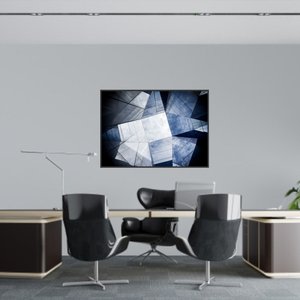 Quadro Canvas Prédios Espelhados 80x1,00