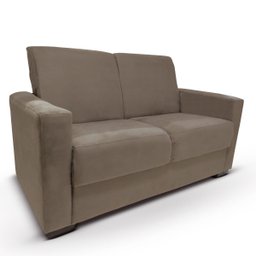 Sofá 2 Lugares Com Almofadas Cecilia Suede Bege Escuro - 6