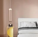 Ver imagem 3 de Lustre Pendente Led 7w Tubo Dourado 20cm 3000k Bivolt Dcd01133