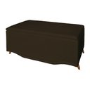 Ver imagem 2 de Calçadeira Recamier Baú Casal King 195cm Greta Suede Marrom - DS Estofados
