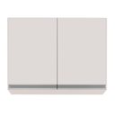 Ver imagem 6 de Armário Aéreo de Cozinha Lavanderia 02 Portas Eva Branco 80 Cm - D’rossi