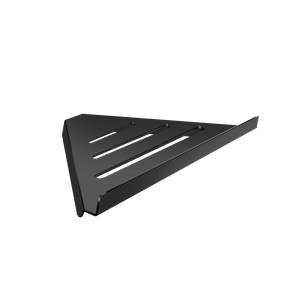 Prateleira Suporte Canto para Banheiro Preto Fosco Grega Aço Inox 30cm