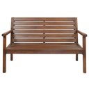 Ver imagem 2 de Namoradeira Rústica 2 Lugares em Madeira Maciça - Natural