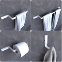 Ver imagem 1 de Kit Acessórios Para Banheiro Branco Empire 4 peças
