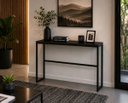 Ver imagem 5 de Mesa Jantar Aparador Bancada Alta Industrial 120x80cm Tampo Preto Pés Preto