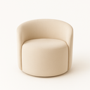 Ver imagem 3 de Kit 02 Poltronas Curva Orgânica Nature Gaia Boucle Bege  - Montanaris Decor