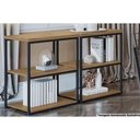 Ver imagem 1 de Escritório Completo Industrial (2 Estantes) 2 Peças Freijó - Kappesberg