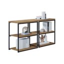 Ver imagem 2 de Escritório Completo Industrial (2 Estantes) 2 Peças Freijó - Kappesberg