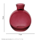 Ver imagem 4 de Vaso Garrafa Decorativo de Vidro Vinho 9x7x7cm Enfeite Sala Mesa Estante Flores