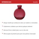Ver imagem 3 de Vaso Garrafa Decorativo de Vidro Vinho 9x7x7cm Enfeite Sala Mesa Estante Flores