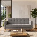 Ver imagem 1 de Sofá Living Madri 180cm 3 Lugares Molas Assento Espuma D23 - Cinza