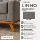 Ver imagem 7 de Sofá Living Madri 180cm 3 Lugares Molas Assento Espuma D23 - Cinza