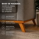 Ver imagem 4 de Sofá Living Madri 180cm 3 Lugares Molas Assento Espuma D23 - Cinza