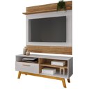 Ver imagem 1 de Painel Guaruja e Rack Paladio Tv 55 Pol 136 Cm Cinamomo Off White Bechara