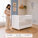 Ver mais imagens de Berço Americano Apolo 2 em 1 Mini Cama 100% MDF Bebê