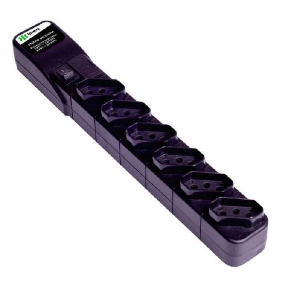 Filtro de Linha extensão ABS 6 Tomadas - 1
