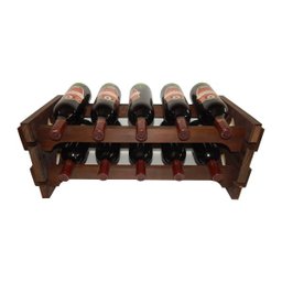 Adega Vinho Madeira 10 Garrafas Cor Imbuia C05 - 1