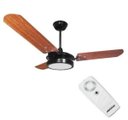 Ver imagem 1 de Ventilador Teto Ventex Valen Preto Mogno 127V com Controle
