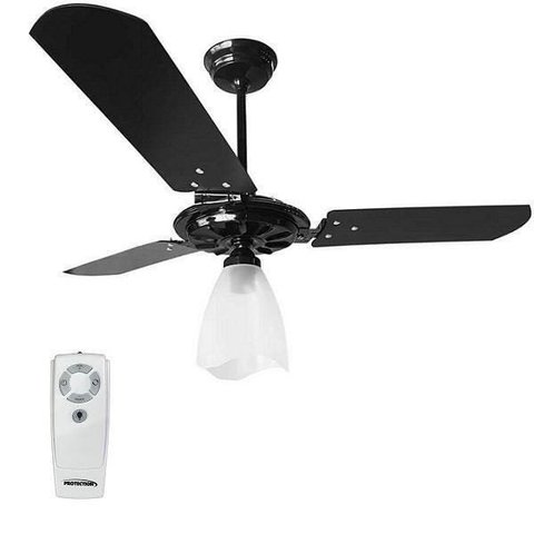 Ventilador de Teto com Controle Remoto Preto Ventex - 220V