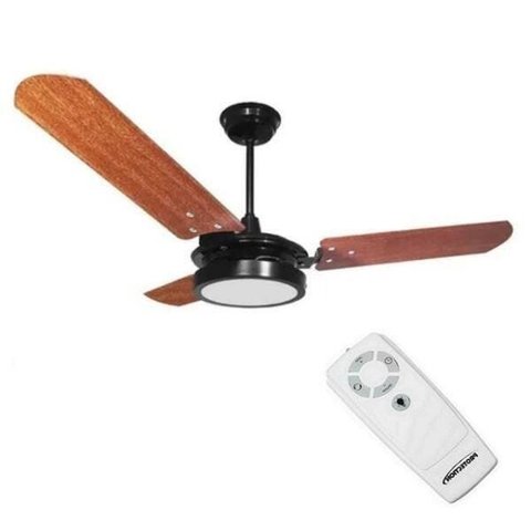 Ventilador Teto Ventex Valen Preto Mogno 220V com Controle