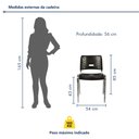 Ver imagem 4 de Cadeira Escritório Fixa Empilhável Hotel Auditório Elo