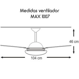 Ventilador de Teto Branco Texturizado 3 Pás MDF Branca 220 V - 2