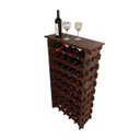 Ver imagem 2 de Adega Vinho Madeira 45 Garrafas Tipo Mesinha Cor Imbuia C05