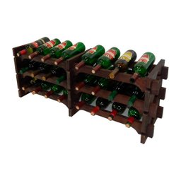 Adega Vinho Madeira 24 Garrafas Cor Imbuia C08 - 2