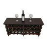 Adega Vinho Madeira 24 Garrafas Tipo Mesa Cor Imbuia C08 Cevey Adegas e Artesanatos - 1
