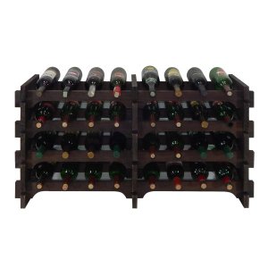 Adega Vinho Madeira 32 Garrafas Cor Imbuia C08 Cevey Adegas e Artesanatos