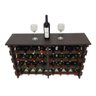 Adega Vinho Madeira 32 Garrafas Tipo Mesa Cor Imbuia C08 Cevey Adegas e Artesanatos - 1