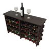 Adega Vinho Madeira 32 Garrafas Tipo Mesa Cor Imbuia C08 Cevey Adegas e Artesanatos - 2