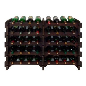 Adega Vinho Madeira 40 Garrafas Cor Imbuia C08 Cevey Adegas e Artesanatos