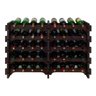 Adega Vinho Madeira 40 Garrafas Cor Imbuia C08 Cevey Adegas e Artesanatos - 1