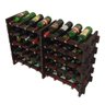 Adega Vinho Madeira 40 Garrafas Cor Imbuia C08 Cevey Adegas e Artesanatos - 2