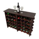 Ver imagem 2 de Adega Vinho Madeira 40 Garrafas Tipo Mesa Cor Imbuia C08 Cevey Adegas e Artesanatos