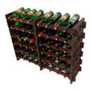 Ver imagem 2 de Adega Vinho Madeira 48 Garrafas Cor Imbuia C08 Cevey Adegas e Artesanatos