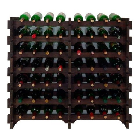 Adega Vinho Madeira 56 Garrafas Cor Imbuia C08 Cevey Adegas e Artesanatos