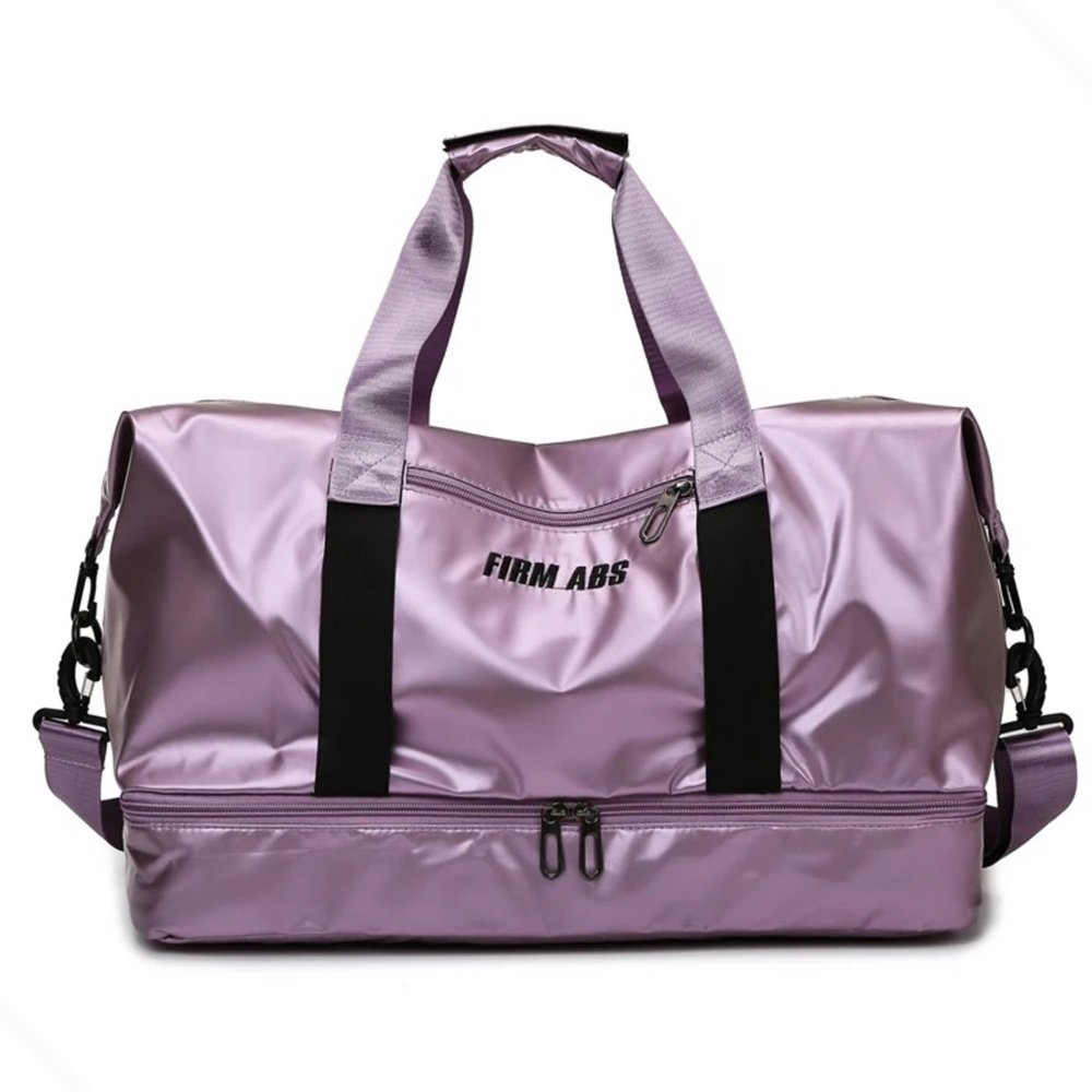 Bolsa Feminina Grande Capacidade Academia Mala Impermeável:roxo