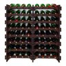 Adega Vinho Madeira 64 Garrafas Cor Imbuia C08 Cevey Adegas e Artesanatos - 1