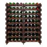 Adega Vinho Madeira 72 Garrafas Cor Imbuia C08 Cevey Adegas e Artesanatos - 1
