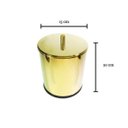 Ver imagem 3 de Lixeira Dourada Em Aço Inox 3L Para Cozinha – By Fineza