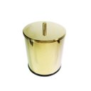 Ver imagem 1 de Lixeira Dourada Em Aço Inox 3L Para Cozinha – By Fineza