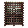Adega Vinho Madeira 80 Garrafas Cor Imbuia C08 Cevey Adegas e Artesanatos - 1