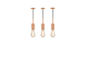 Ver imagem 1 de Kit 3 Lustre Pendente Cordão Copo Cobre com Caninho