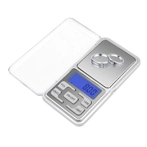 Mini Balança Digital de Bolso e Alta Precisão 0,1g até 500g
