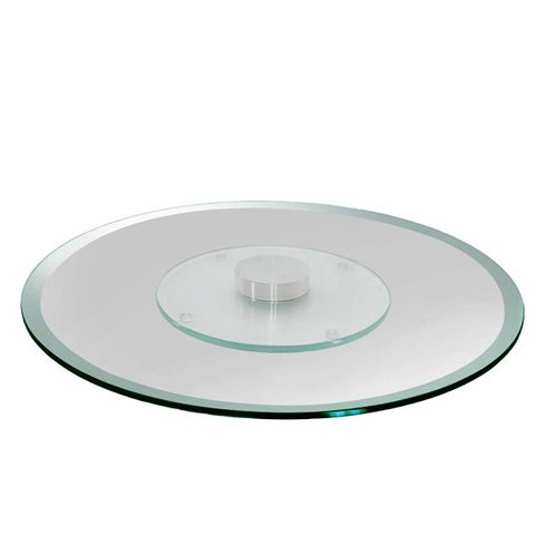 Prato Giratório Bisotado com Base Inox Luxo 90cm x 10M