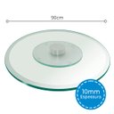 Ver imagem 3 de Prato Giratório Bisotado com Base Inox Luxo 90cm x 10M