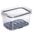 Ver imagem 3 de Pote Hermético Trava Mais 2,6 Litros com Escorredor Preto Plasutil Ref.14346